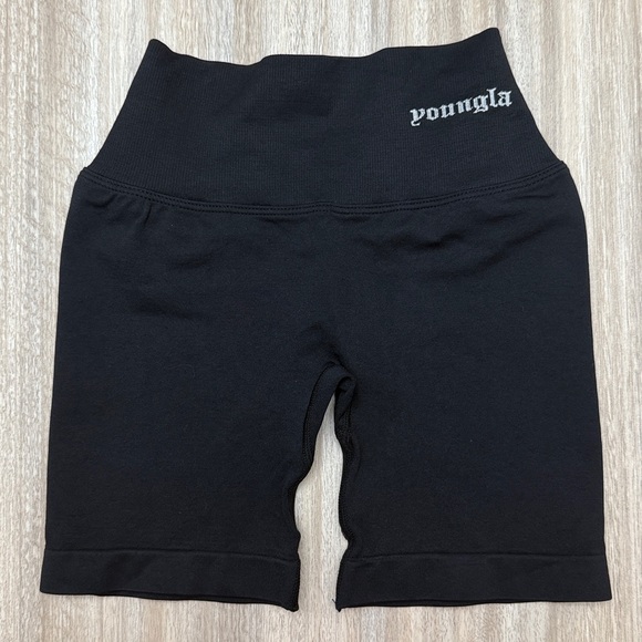 YoungLA Pants - YoungLA Seamless Lift Shorts W165 Size X-Small in Black
